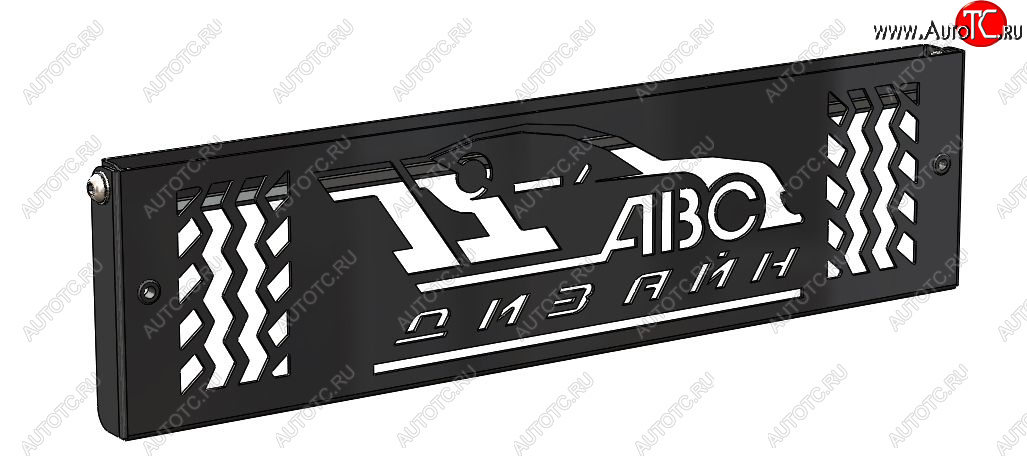 2 499 р. Кронштейн номерного знака переднего бампера АВС-Дизайн (для лебедок) Chevrolet Trailblazer GM800 дорестайлинг (2012-2016)