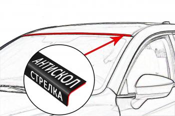1 049 р. Универсальный антискол лобового стекла Стрелка11 Chevrolet Niva 2123 дорестайлинг (2002-2008) (1 штука). Увеличить фотографию 1