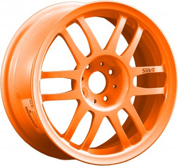 7 899 р. Кованый диск Slik Classik 6.5x15 (Ярко-оранжевый) Уаз Патриот 3163 5-дв. 1-ый рестайлинг (2014-2016) 5x139.7xDIA108.1xET35.0 (Цвет: Ярко-оранжевый). Увеличить фотографию 1