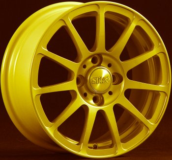 Кованый диск Slik Classik 5.5x14 (ярко-желтый) Toyota Passo 3 дорестайлинг (2016-2018) 4x100.0xDIA54.1xET35.0