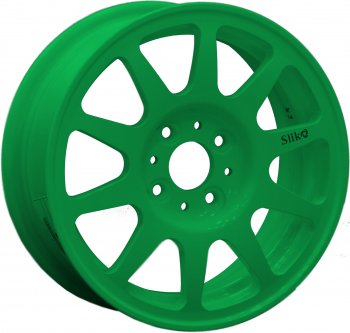 13 699 р. Кованый диск Slik Classik 5.5x14 (Зелёный) Лада Ока 1111 (1988-2008) 3x98.0xDIA60.0xET40.0 (Цвет: Зелёный). Увеличить фотографию 1