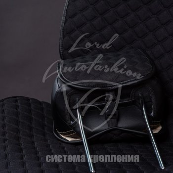 2 669 р. Универсальная накидка на сиденья Lord Autofashion Кристалл (трикотаж, 2 места) Audi A5 F5 дорестайлинг, лифтбэк (2016-2020) (Красный). Увеличить фотографию 7