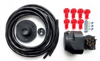 Универсальный комплект электрики для фаркопа БАФ-0180 Audi A4 B9 дорестайлинг,седан (2016-2020)
