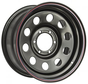 Штампованый диск OFF-ROAD Wheels (стальной усиленный, круг - черный). 7.0 x 17 Nissan Mistral (1993-1999) 6x139.7xDIA110.0xET30.0