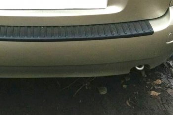 499 р. Защитная накладка заднего бампера Тюн-Авто  Лада Калина  1118 седан (2004-2013). Увеличить фотографию 1