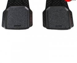Комплект передних универсальных ковриков в салон Aileron 2 шт. (полиуретан, покрытие Soft). Chevrolet Equinox 2 дорестайлинг (2010-2015)