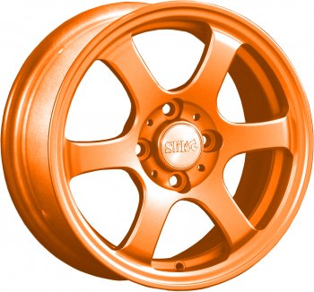 9 599 р. Кованый диск Slik Classik 6x14 (Ярко-оранжевый) Уаз 315195 Хантер (2003-2024) 5x108.0xDIA108.0xET20.0 (Цвет: Ярко-оранжевый). Увеличить фотографию 1