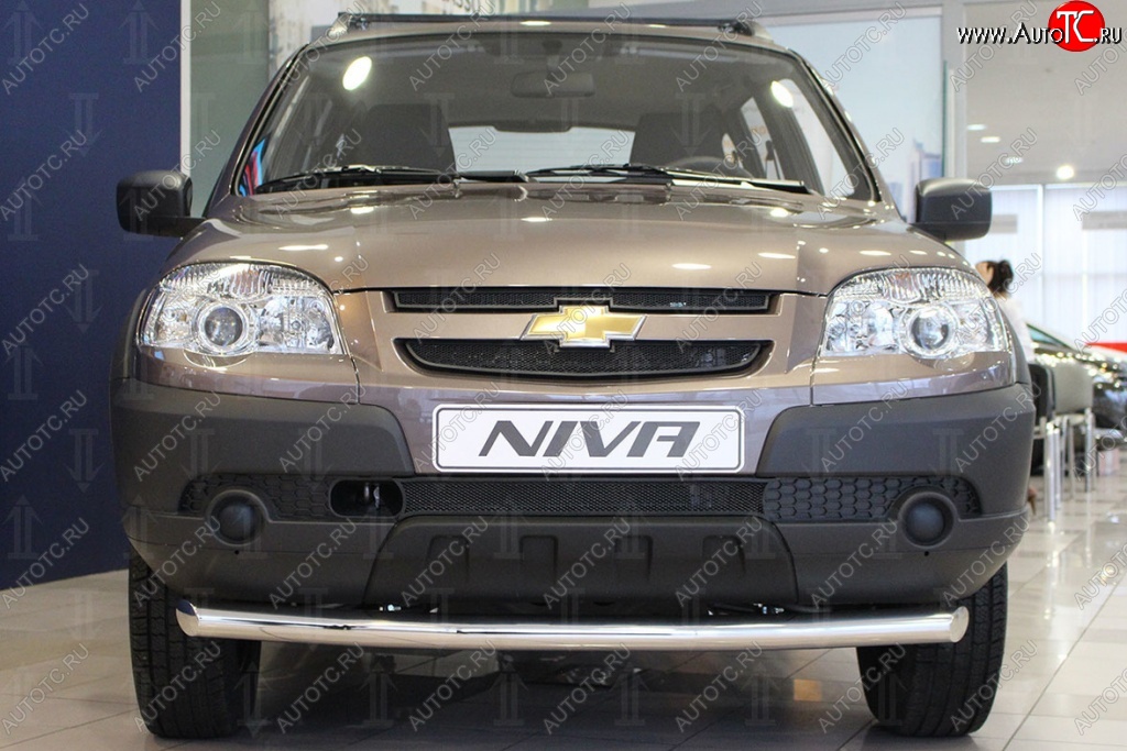 2 199 р. Защитная сетка на бампер Russtal (черная, 3 части)  Chevrolet Niva  2123 (2002-2008), Лада 2123 (Нива Шевроле) (2002-2008)