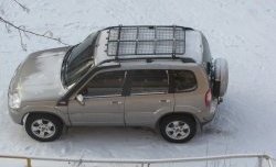 7 299 р. Экспедиционный багажник Спринт (установка на штатные рейлинги)  Chevrolet Niva  2123 (2002-2020), Лада 2123 (Нива Шевроле) (2002-2021), Лада Нива Трэвел (2021-2024). Увеличить фотографию 1
