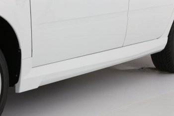 3 399 р. Пластиковые накладки порогов Neimar Лада Гранта 2190 седан дорестайлинг (2011-2017) (Неокрашенный). Увеличить фотографию 1
