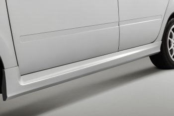 3 399 р. Пластиковые накладки на пороги GTS-Тюнинг Лада Гранта 2190 седан дорестайлинг (2011-2017) (Неокрашенный). Увеличить фотографию 1